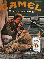 Camel Cigarettes (Airplane) Man Be POSTER 24 X 36 Inches Looks NICE!! Cigarettes