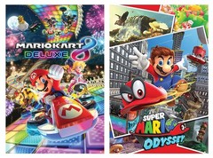 Super Mario – 2 Piece Gaming Poster Set (Mario Kart 8 & Super Mario Odyssey)