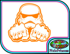 Star Wars Storm Trooper Y Vinyl Sticker Car Truck Window Wall Poster Art Movie