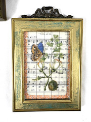 Vintage Lot of 3 Pictures Floral Prints Gold Framed Cottage Farmhouse
