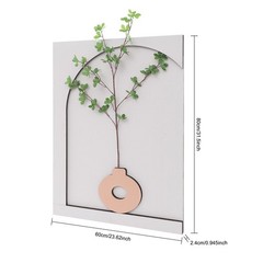 20W Plants Decor Electric Sandstone Painting Wall Decoration with LED Light