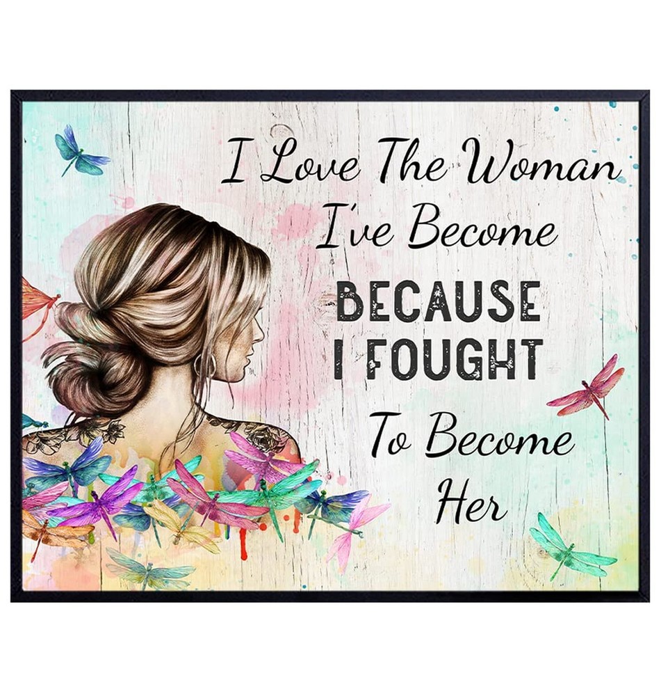 Boho Inspirational Wall Art for Women – Positive Quotes Sayings for Wall Deco…