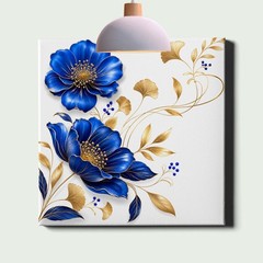 blue_floral_illustration_gold_leaves