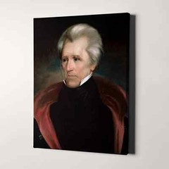 Andrew Jackson Portrait USA Presidents History America Canvas Print Wall Art