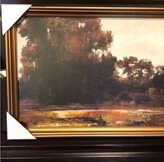 Horizontal Landscape Framed Wall Art Canvas – Threshold with Studio McGee