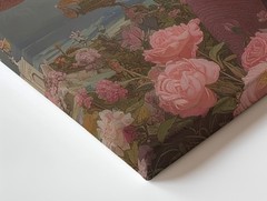 Pink Dinosaur Candyland Canvas Fantasy Large Resembling Soft Plush Wall Art