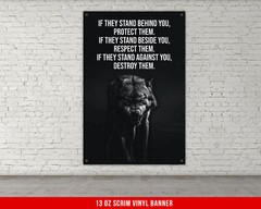 Wolf Motivational Banner – Inspirational Gym Decor