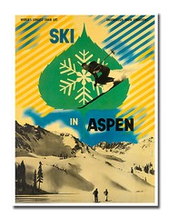 Travel Poster Aspen Colorado Art Decor Vintage Print 12×16″ Nostalgia XR636