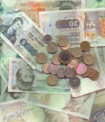 ENGLISH BANK NOTES GLOSSY POSTER PICTURE PHOTO pound euro money currency uk 1034