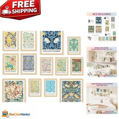 Unframed William Morris Wall Art – Eclectic Botanical Prints for Home Decor