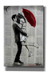 Epic Graffiti «Forever Romantics» by Loui Jover, Giclee Canvas Wall Art