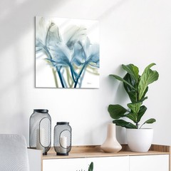 Frameless Free Floating Tempered Glass Panel Graphic Wall Art Ready to Hang, …