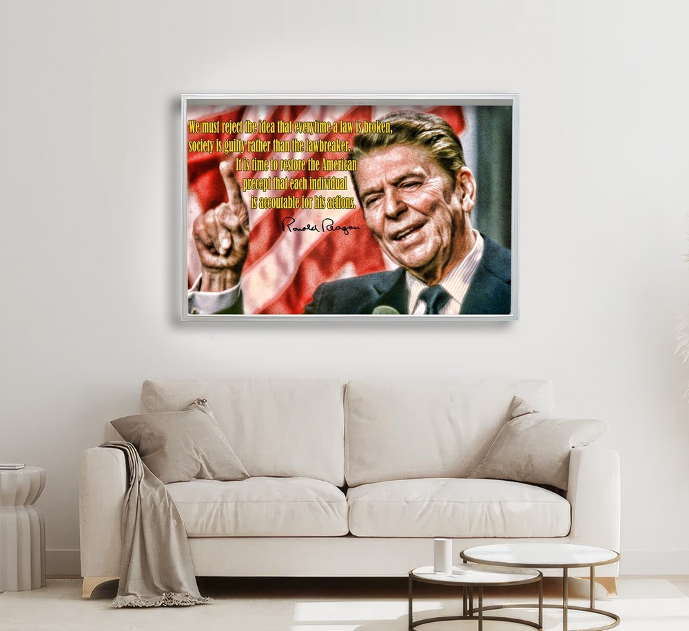 President Ronald Reagan Quote Accountable for Your Actions 24×36 11×17 In Poster
