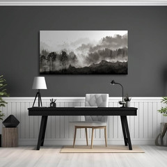 Black Forest Tree Landscape Wall Art – Ready to Hang 24×48 Inches