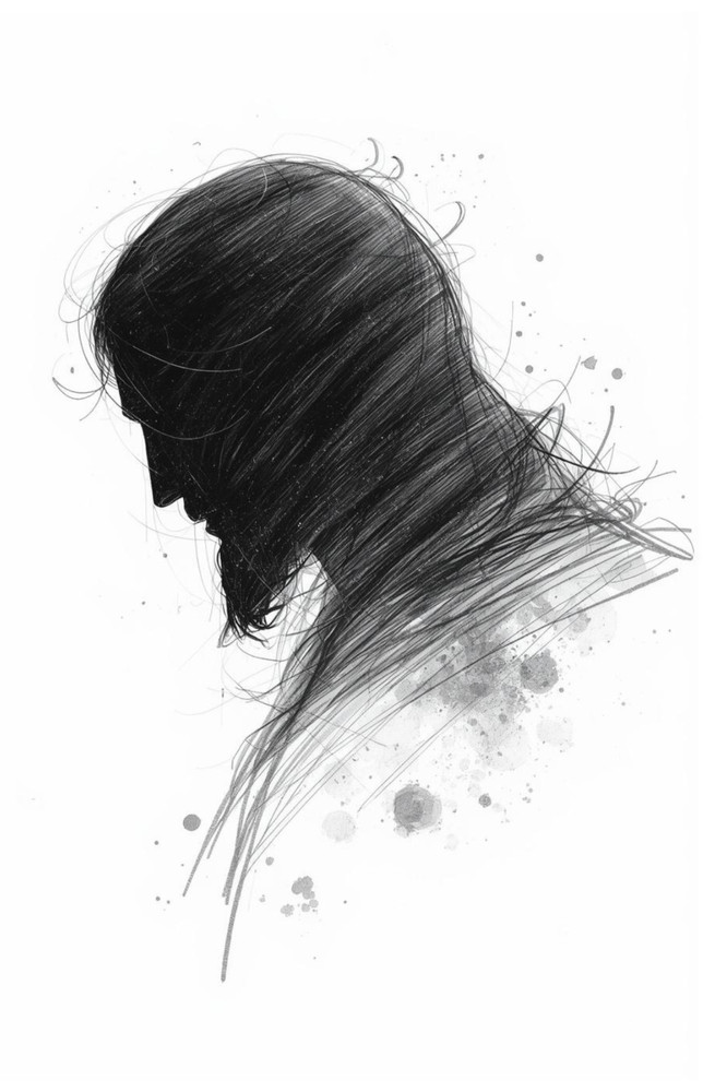 Jesus Christ Portrait Sketch 4×6 Photo Print Religious Wall Art Decor