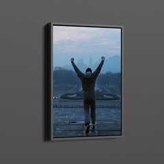 Rocky Balboa Movie Wall Art Minimalist Boxing Film Print Retro Cinema – Unframed