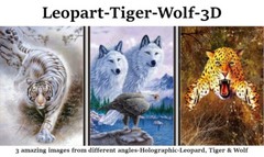 3D Lenticular Picture / Poster Artwork Unique Wall Decor Holographic Pics-2 PACK