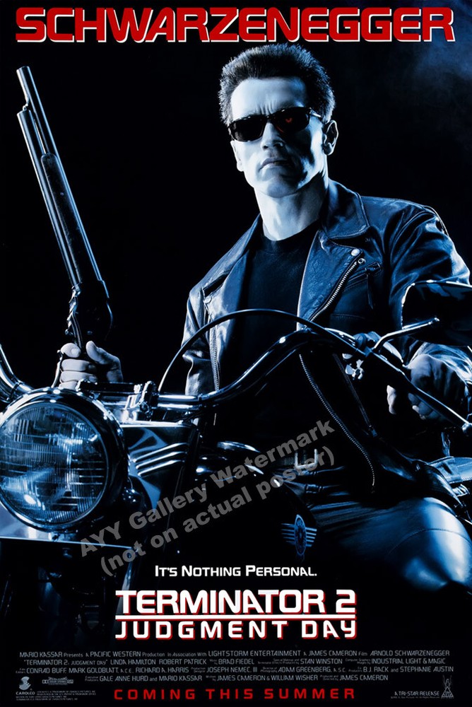 Terminator 2 Movie Poster – Size 24×36 inches