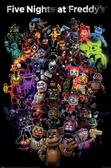 Five Nights At Freddy’s – Gaming Poster (All Characters Collage) (Size 24 x 36″)