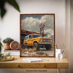 1967 Bronco Poster Car Wall Decor Room Men 11×14 Inches Unframed