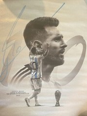 Lionel Messi Soccer World Cup Champion 2022 Canvas Print Poster 12”x18” Unframed