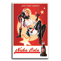 Fallout Nuka Cola Girl Poster Fan Gift
