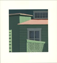 GRETCHEN DOW SIMPSON Owl’s Head, Maine SIGNED 21″ x 19.25″ Serigraph 1992 Contem