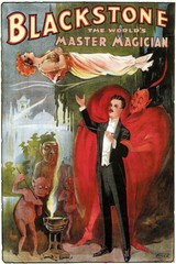 1930s Blackstone The Magician Vintage Style Early Magic Wall – POSTER 20″x30″