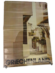 Vintage Greece Travel Poster Griechenland 1976 24x39in Skopelos