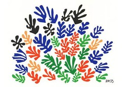 HENRI MATISSE Spray of Leaves 22″ x 30″ Serigraph 2010 Modernism Multicolor