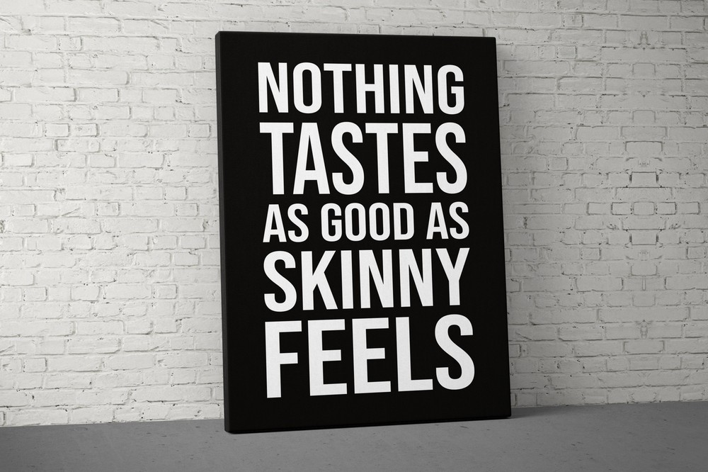 Motivational Fitness Wall Art – Nothing Tastes As Good Canvas