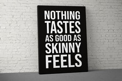 Motivational Fitness Wall Art – Nothing Tastes As Good Canvas