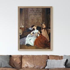 The Hesitant Fiancee Victorian Woman Lady Painting 1800s Wall Art Poster Print