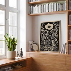 Botanical Wall Art– Inspirational “New Beginnings” 16″L x 12″W, New Beginning