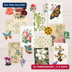Artivo Vintage Decor Wall Collage Kit, Botanical Wall Collage Cards, Vintage Wal