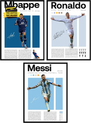 Soccer Posters for Boys Bedroom – Soccer Player Posters, Decor for Boys Room, Li