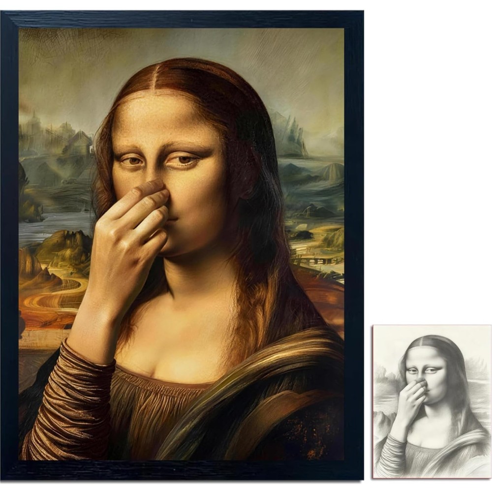 Funny Mona Lisa Wall Art