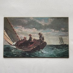 Winslow Homer Breezing Up «A Fair Wind» Museum Art Print 12.5 by 7.5 in On Board