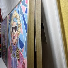 Golden Girls Paintings 24×18 Canvas Acrylic Original Artist Heather Perry