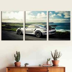 3pcs Sports Cars And Vehicles In Sunny Perfect Wall Art Canvas Unframed/Framed