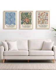 William Morris Canvas Wall Art 16x12in Vintage Poster Decor for Living Room B…