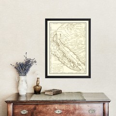 Old Map of California 1777 – Vintage California Art