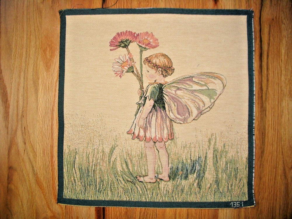 Wall Hanging Tapestry DAISY FAIRY Cecily Mary Barker Unfinished Panel