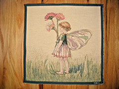 Wall Hanging Tapestry DAISY FAIRY Cecily Mary Barker Unfinished Panel