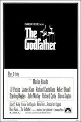 THE GODFATHER 1972 70s LOGO FONT ORIGINAL MOVIE FILM CINEMA PRINT PREMIUM POSTER