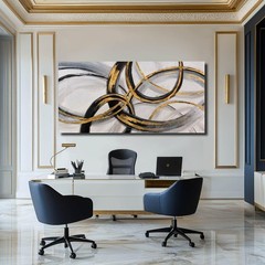 Living Room Decor for Wall Abstract Wall Art 30x60in Black and Gold Wall Art …