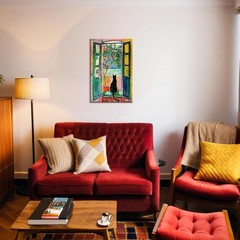 Matisse Open Window Wall Art Canvas Colorful Modern Bedroom Decor Print