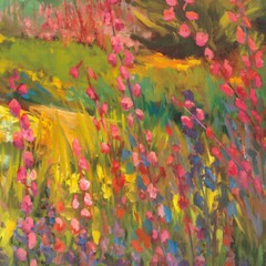 30W»x40H» SPRING DAYS by ELLIE FREUDENSTEIN -FLORAL PARADISE – CHOICES of CANVAS