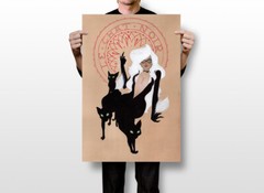 Black Cat By Steinlen Fine 1895 Print Wall Art Home Decor – POSTER 20×30