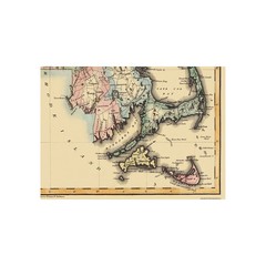 Historic State Map – Massachusetts – Lucas 1823 – Vintage Wall Art